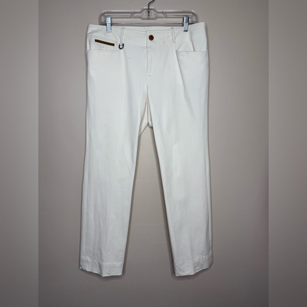 Lauren Ralph Lauren Cream Trousers Horseshoe Tag Size 10